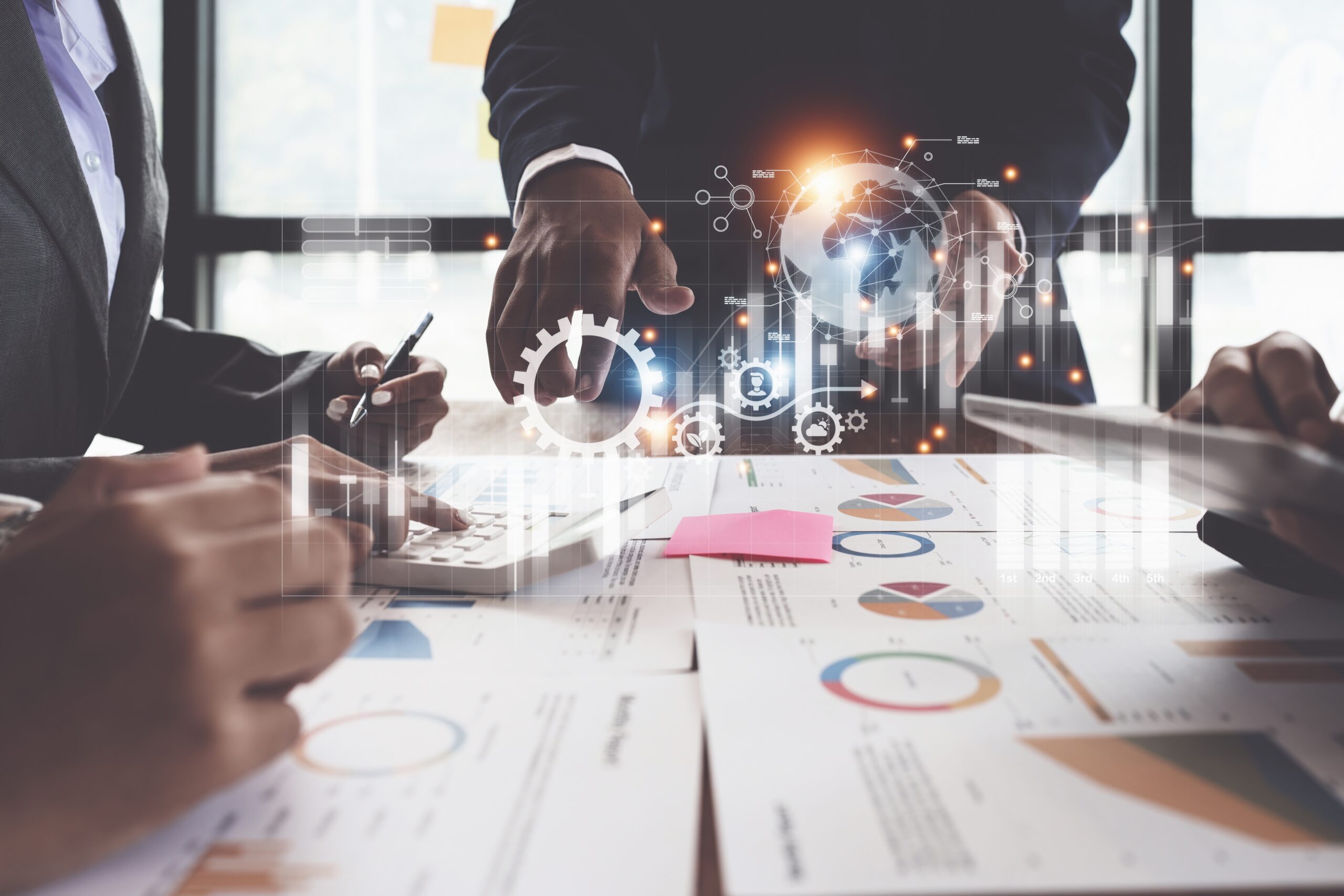 Business,Teamwork,Analyzing,Financial.,Business,Analysis,And,Strategy,,Data,Science.